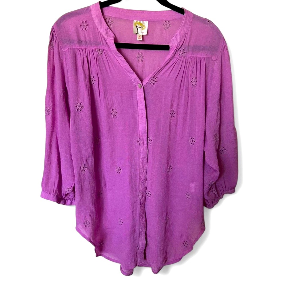 Fig and Flower Boho Flowy Top